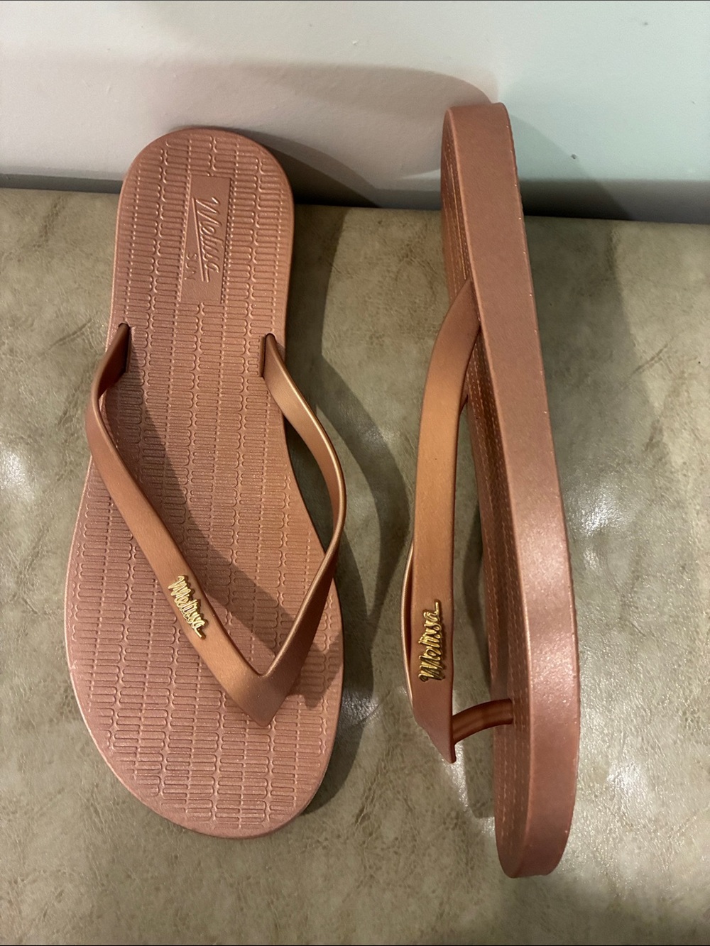 Melissa Women’s Flip Flop Sandals in Rose Copper